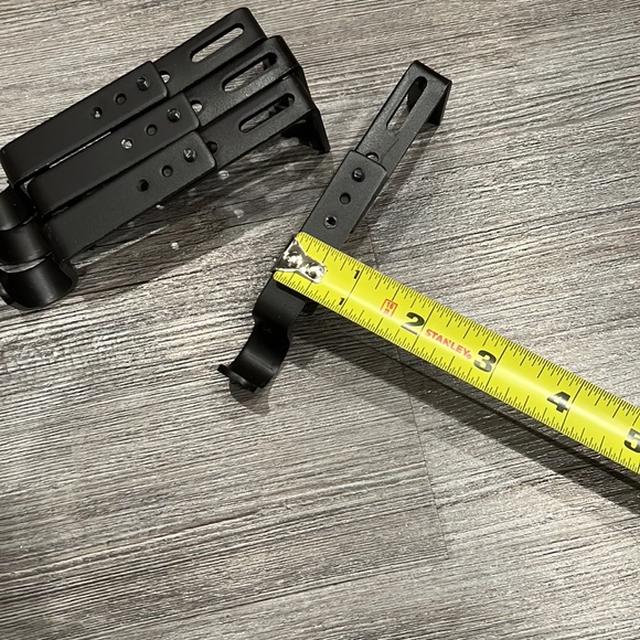 Set of 4-Single Curtain Rod Extendable Brackets Bronze-Like New - Picture 12 of 16